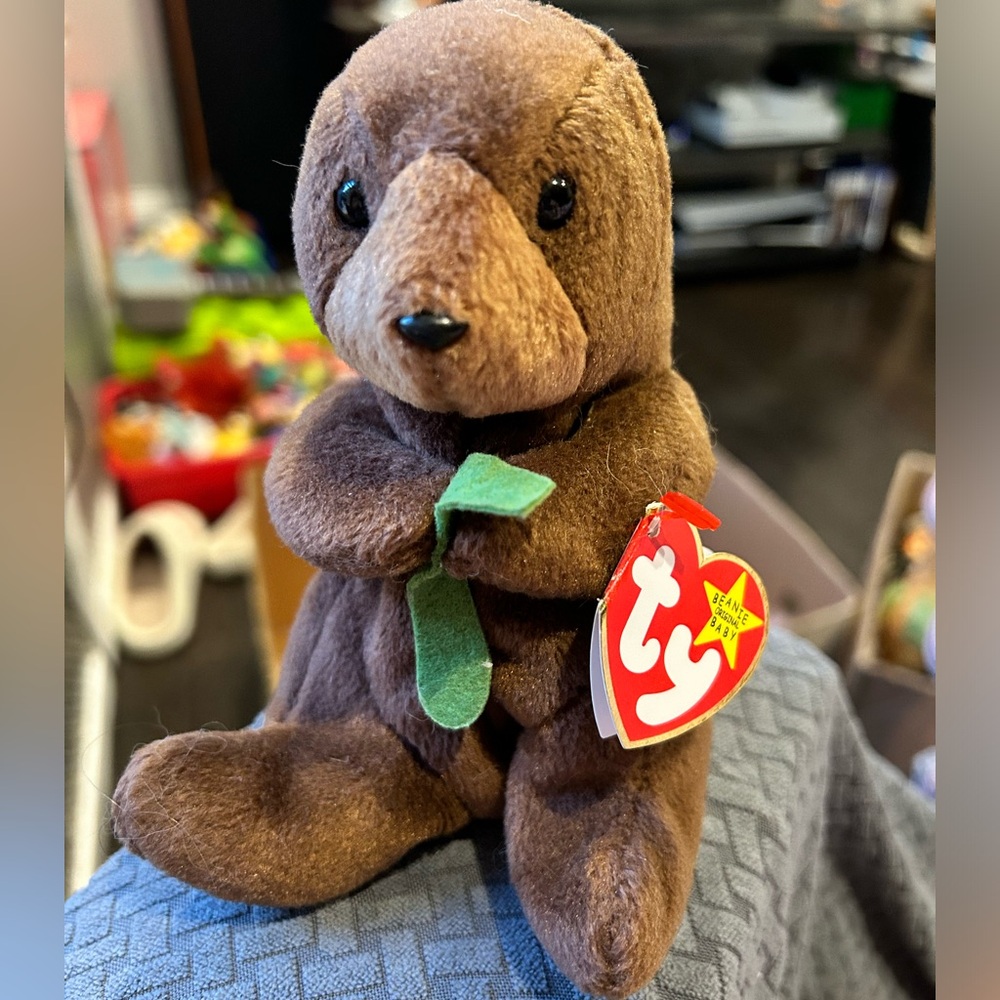 Seaweed the Otter Original Beanie Baby-TAG ERRORS
